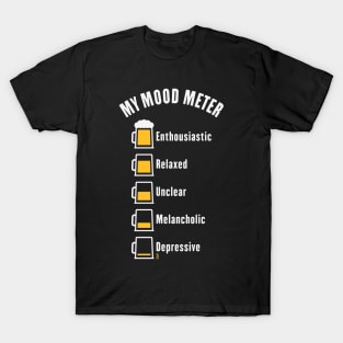 My Mood Meter (Beer Drinker / V1 / NEG) T-Shirt